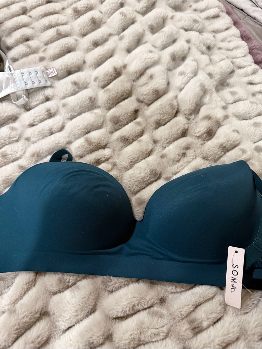 Soma Strapless Smooth Bra in Deep Teal 36DD nwt
